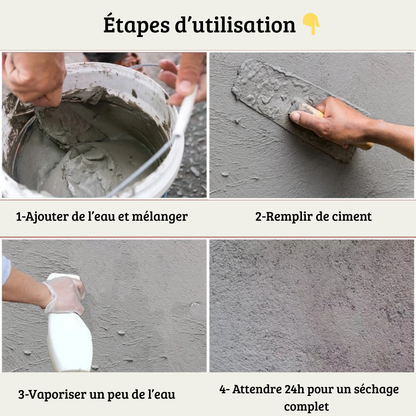 Ciment de Réparation Étanche à Séchage Rapide