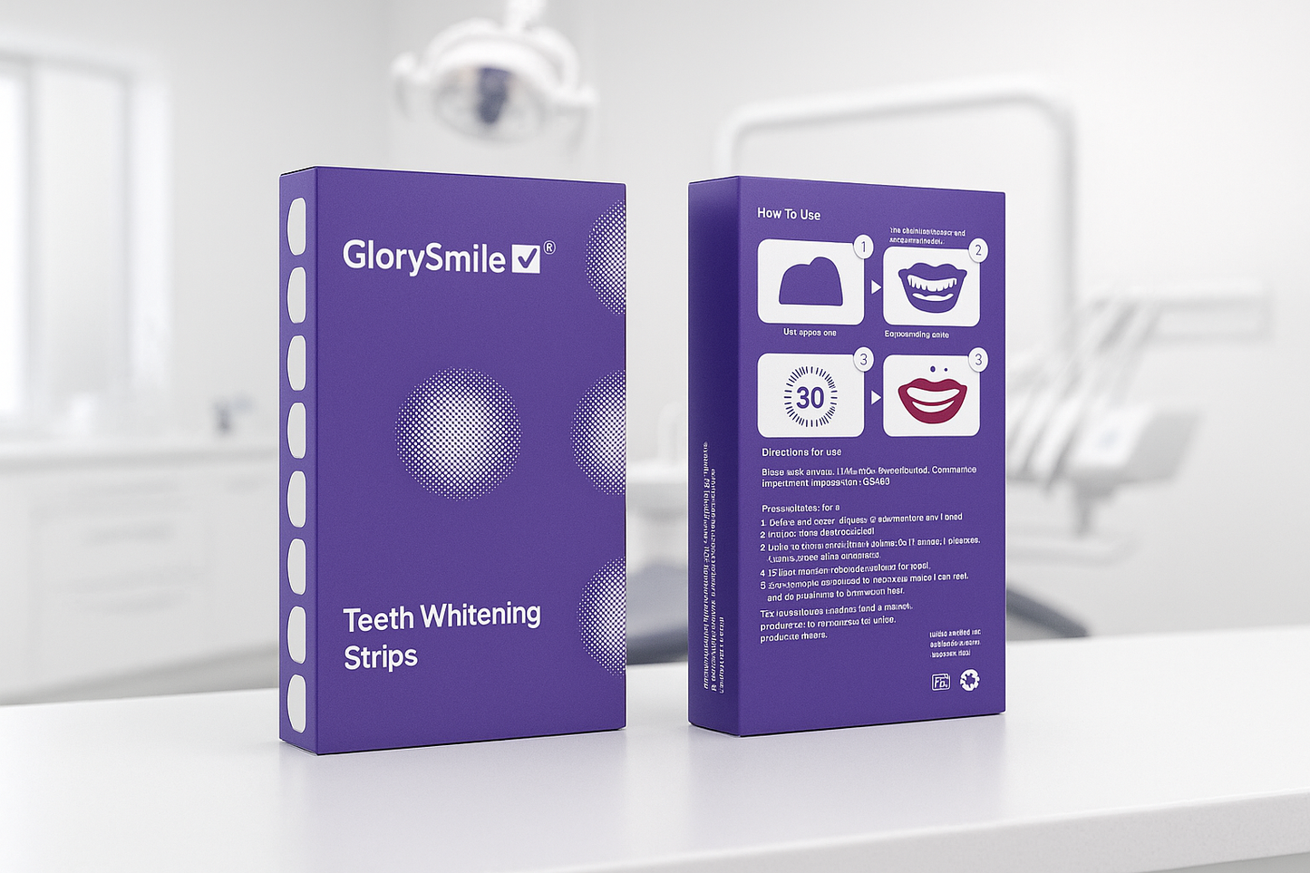 Glory Smile ™| Bandes de blanchiment dentaire