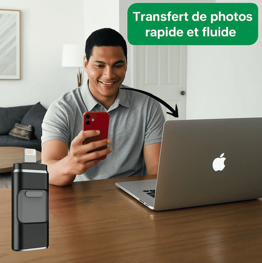 Clé USB 4in1 32 GB - Clé USB Multi-Connectique – Sauvegarde