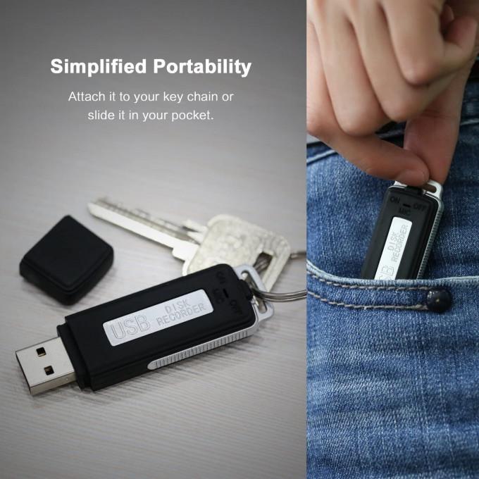 Clé USB enregistreur vocal - Enregistreur Vocal USB - Capturez et Revivez Chaque Instant🎙️
