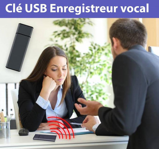 Clé USB enregistreur vocal - Enregistreur Vocal USB - Capturez et Revivez Chaque Instant🎙️